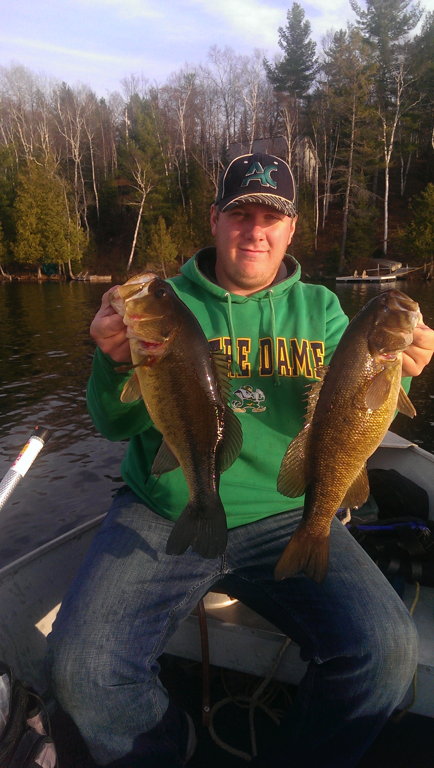 5 pound smallie and a 4.5lb largy.